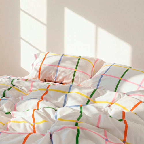 Funda de almohada de algodón Trazos · fotografía 1