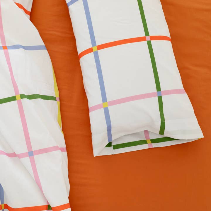 Funda de almohada de algodón Trazos · vista 3