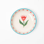 Platito de gres Flor de Abril · vista 1